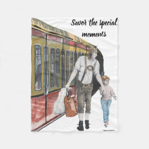Couverture Polaire Allemand Elf Berlin Shopping Imaginaire Art Blanke