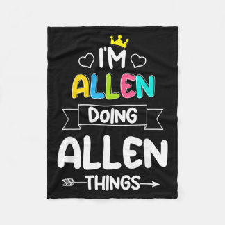 Couverture Polaire Allen Faisant des Choses d'Allen Citation Drôle d'