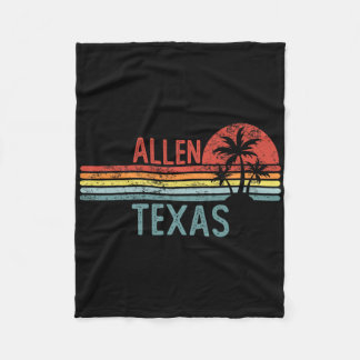 Couverture Polaire Allen Texas Drôle Usa Ville Voyage Maison Racines
