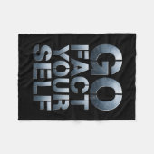 Couverture Polaire Allez Faites Vous-Même Drôle de Slogan Science Aci (Devant (Horizontal))
