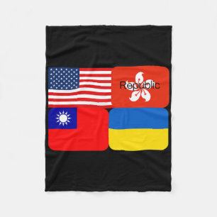 Couverture Polaire Alliance de liberté États-Unis Hong Kong Républiqu