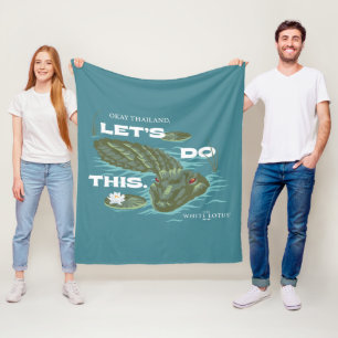Couverture Polaire Alligator - Le Lotus Blanc