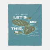 Couverture Polaire Alligator - Le Lotus Blanc (Devant)