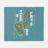 Couverture Polaire Alligator - Le Lotus Blanc (Devant (Horizontal))