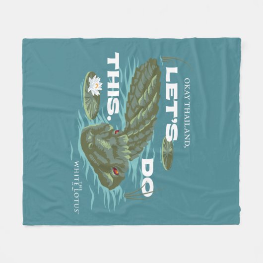 Couverture Polaire Alligator - Le Lotus Blanc (Devant (Horizontal))