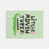 Couverture Polaire Alligator petit aventurier (Devant (Horizontal))