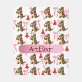 Couverture Polaire Alligator Sassy Pommes Ribbons Robe (Devant)