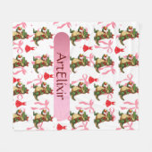 Couverture Polaire Alligator Sassy Pommes Ribbons Robe (Devant (Horizontal))