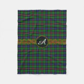 Couverture Polaire Allison Tartan Et Monogramme (Devant)