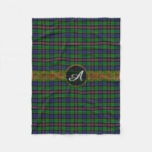 Couverture Polaire Allison Tartan Et Monogramme