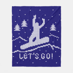 Couverture Polaire Allons faire du Snowboard !