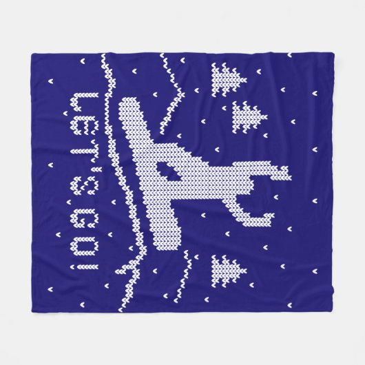 Couverture Polaire Allons faire du Snowboard ! (Devant (Horizontal))