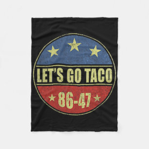 Couverture Polaire Allons Taco Drôle Trump Toujours Abandonne 33
