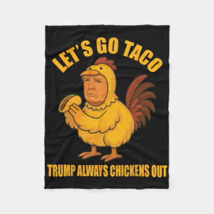 Couverture Polaire Allons Taco Trump Abandonne Toujours Funny Go T