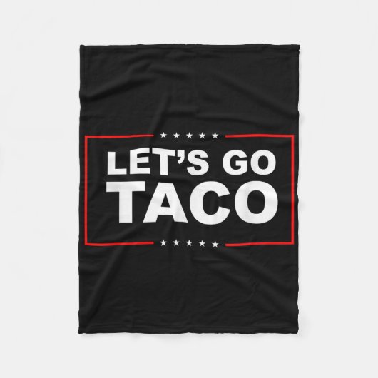 Couverture Polaire Allons-y Taco  (Devant)