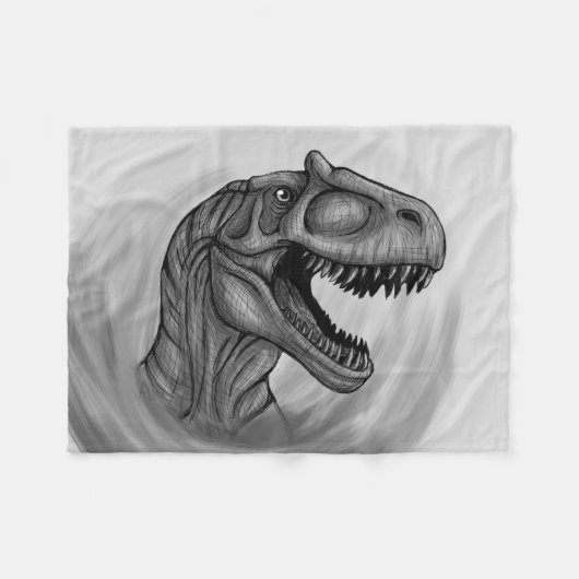 Couverture Polaire Allosaurus (Devant (Horizontal))