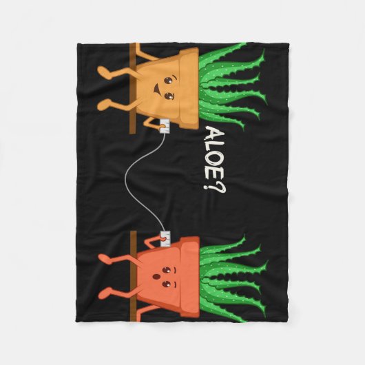 Couverture Polaire Aloe Vera Barber (Devant)