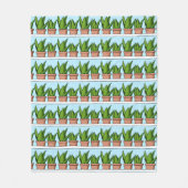 Couverture Polaire Aloe Vera Plantes Ai Art (Devant)