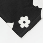 Couverture Polaire Aloha Black Classic Hawaiian Motif sans fil (Coin)