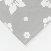 Couverture Polaire Aloha Gray Classic Hawaï Motif sans fil (Coin)