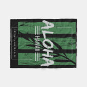 Couverture Polaire Aloha Hawaii Surfant Plage de Sunset (Devant (Horizontal))