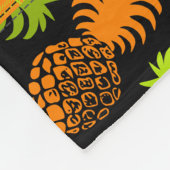 Couverture Polaire Aloha Patchwork Hawaiian Tropical Prints - Violet (Coin)