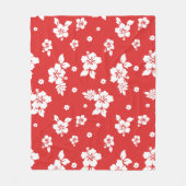 Couverture Polaire Aloha Red Classic Hawaiian Motif sans fil (Devant)