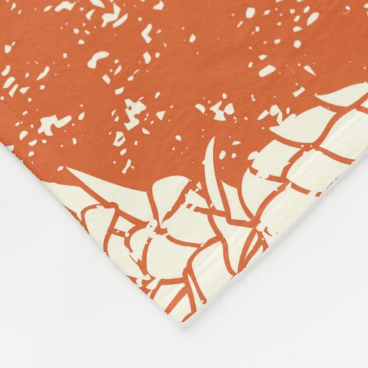 Couverture Polaire Aloha Spirit : Hibiscus-Ananas Harmonie. (Coin)