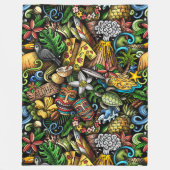 Couverture Polaire ALOHA Tropical (Devant)