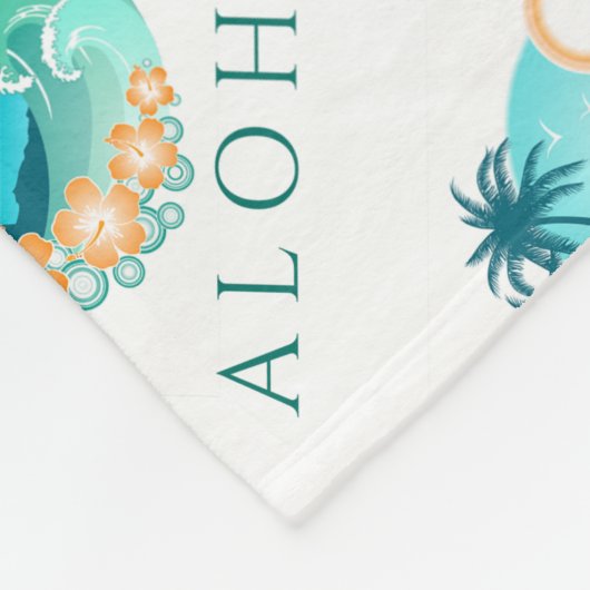 Couverture Polaire Aloha Tropical (Coin)