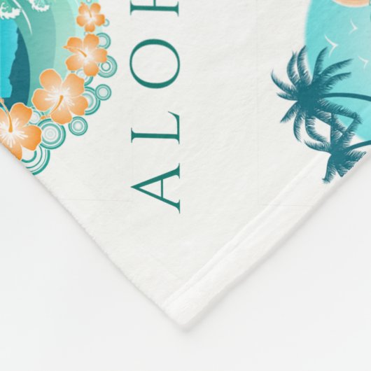 Couverture Polaire Aloha Tropical (Coin)