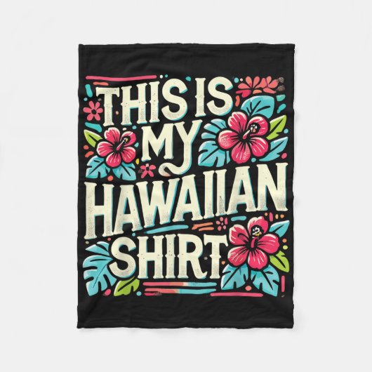 Couverture Polaire Aloha Vacances D'Été C'Est Mon Hawaï Tropical (Devant)