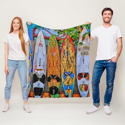 Couverture Polaire Aloha Yall (En situation)