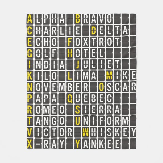 Couverture Polaire Alpha-Bravo-Charlie (Devant)