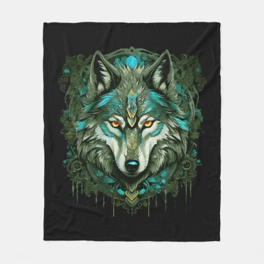 Couverture Polaire Alpha Loup (Devant)