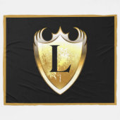 Couverture Polaire Alphabet majuscule lettre L (Devant (Horizontal))