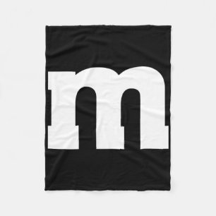 Couverture Polaire Alphabet majuscule M