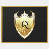 Couverture Polaire Alphabet majuscule Q (Devant (Horizontal))