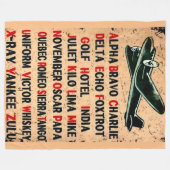 COUVERTURE POLAIRE ALPHABET MILITAIRE (Devant (Horizontal))