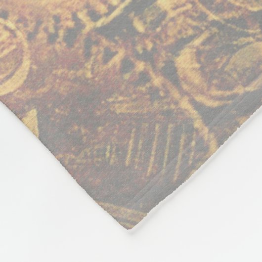 Couverture Polaire Alphabet, Monogramme A (Coin)