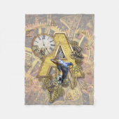 Couverture Polaire Alphabet, Monogramme A (Devant)