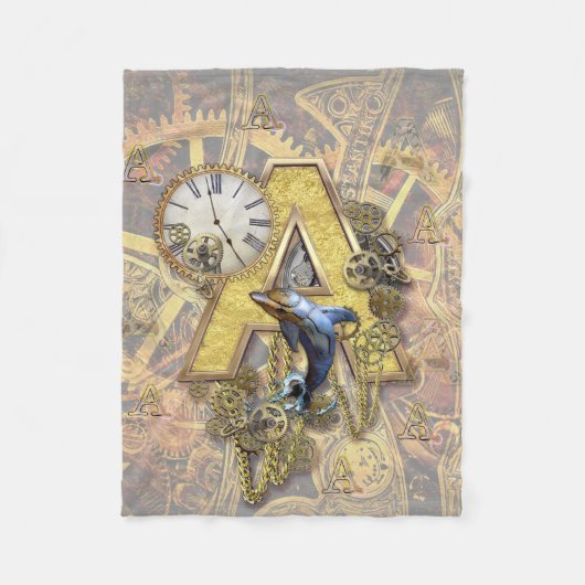 Couverture Polaire Alphabet, Monogramme A (Devant)