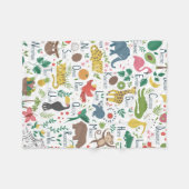 Couverture Polaire Alphabet tropical pour enfants (Devant (Horizontal))