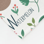 Couverture Polaire Alphabet tropical pour enfants (Coin)