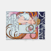 Couverture Polaire Alphonse Mucha (Devant (Horizontal))