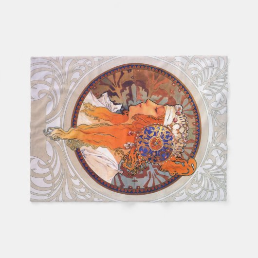 Couverture Polaire Alphonse Mucha (Devant (Horizontal))