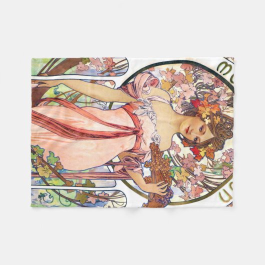 Couverture Polaire Alphonse Mucha (Devant (Horizontal))
