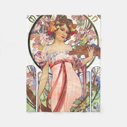 Couverture Polaire Alphonse Mucha (Devant)