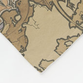 Couverture Polaire Alphonse Mucha Four Seasons 1897 Art Nouveau Panel (Coin)