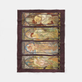 Couverture Polaire Alphonse Mucha, Le Temps du Jour (Devant)